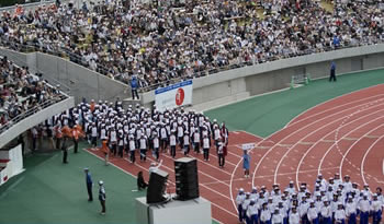 山口国体 開会式入場の様子