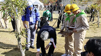 関係者お手入れの様子